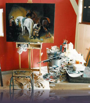 The Blacksmith in the Artists Studio